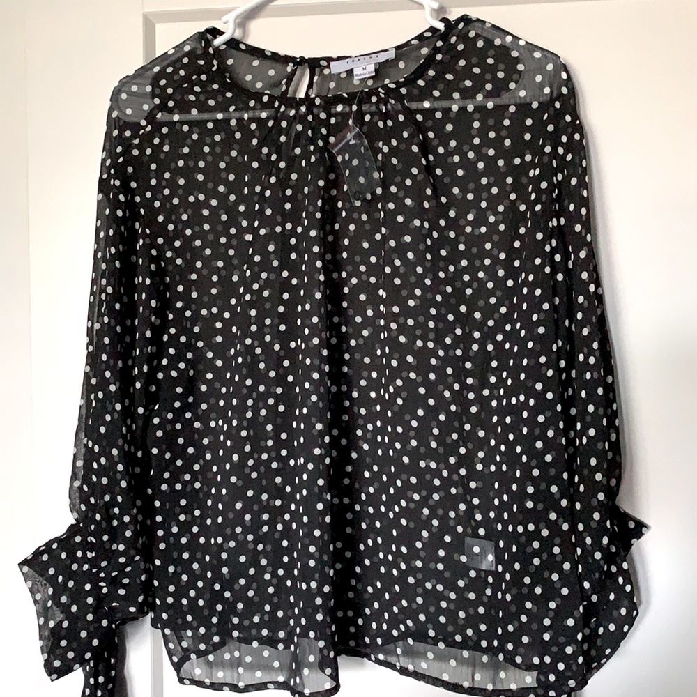 Sheer Polka Dot Top
